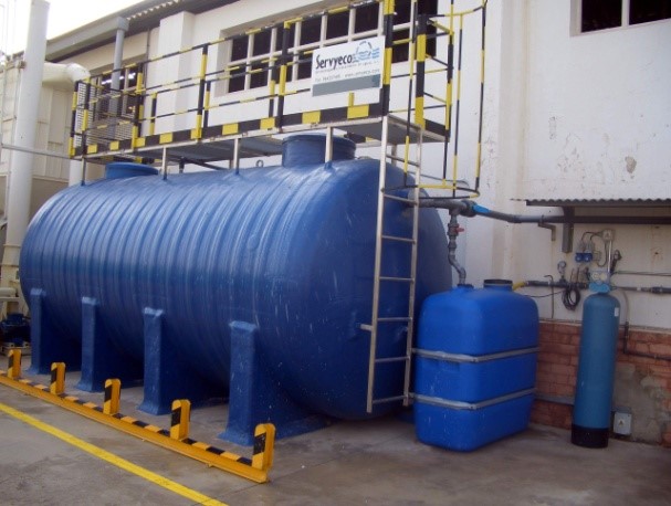 Biological water treatment compact plant